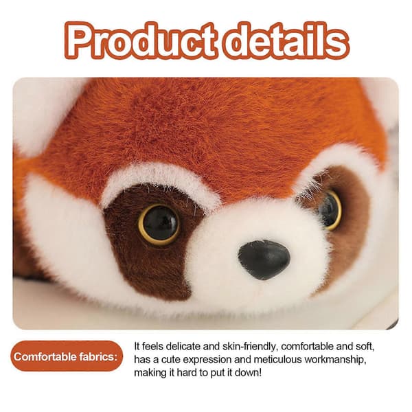 Giant Panda and Transforms into a Brown Red Panda. Red Panda Doll Plush Toy Transforms into a Giant Fox Doll, 100% New