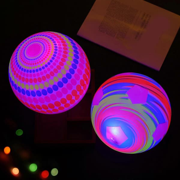 Fun Luminous Active Ball Flashing Bouncing Interactive Toy Lighting Dancing Bouncing Vibrating Balls Educational Supplies Multicolor
