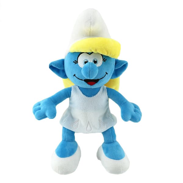 TÄYSIN UUSI 30 CM SMURFFI PEHMOLELU SMURFETTE PEHMO PAPPA SMURFFI LEIKKIKALU B