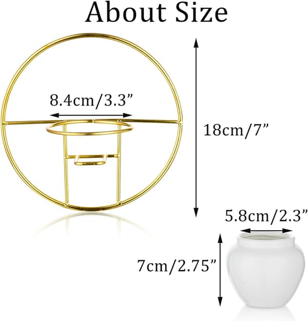 Väggmonterad planter planter set om 2 geometrisk vit keramisk planter växt vägglampa väggmontering dec