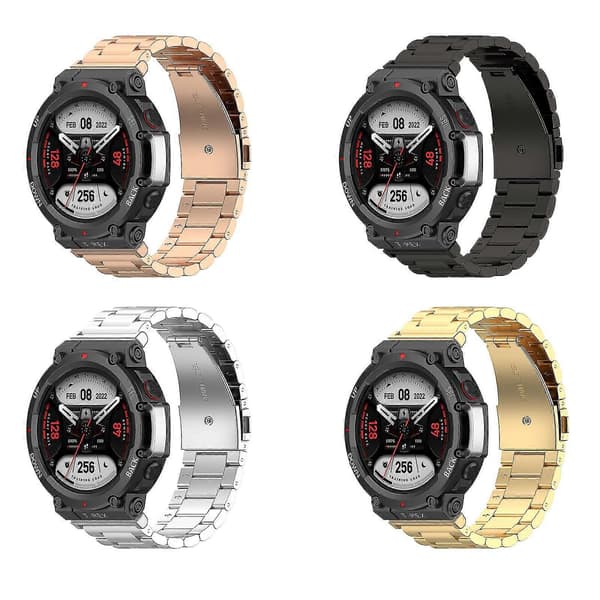 Metal urrem med skruetrækker til Amazfit til T Rex 2 til Smart Band armbånd