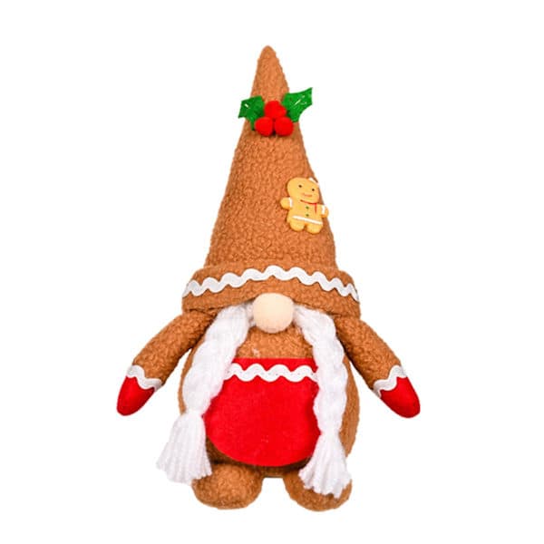 Khakifärgad Rudolf-docka - Juldekoration