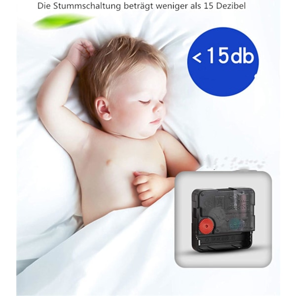 Tyst väggklocka i härdat glas för vardagsrum, kök, kontor, sovrum 30 cm