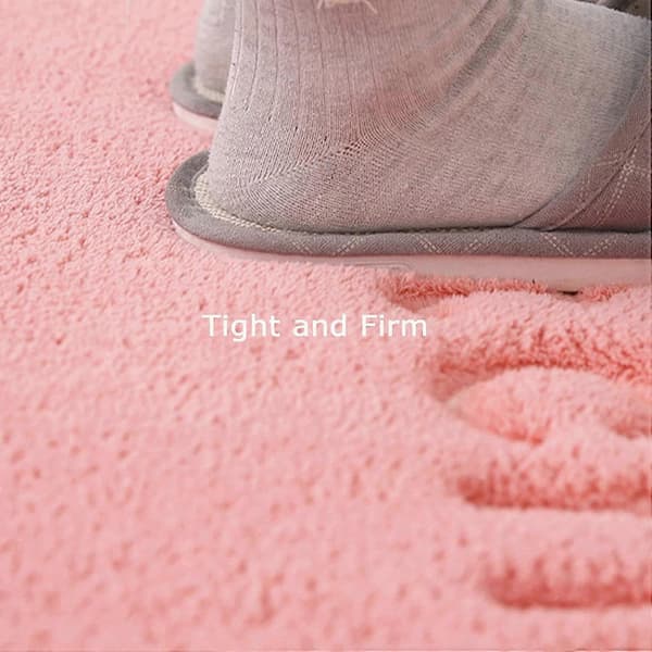 Badrumsmatta i Memory Foam, Broderad Golvmatta för Badrum, Tjock ...