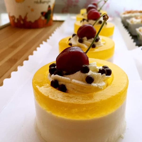 Set med 6 ihåliga kakformar Diy kakform 3D silikonform för pudding chokladmousse