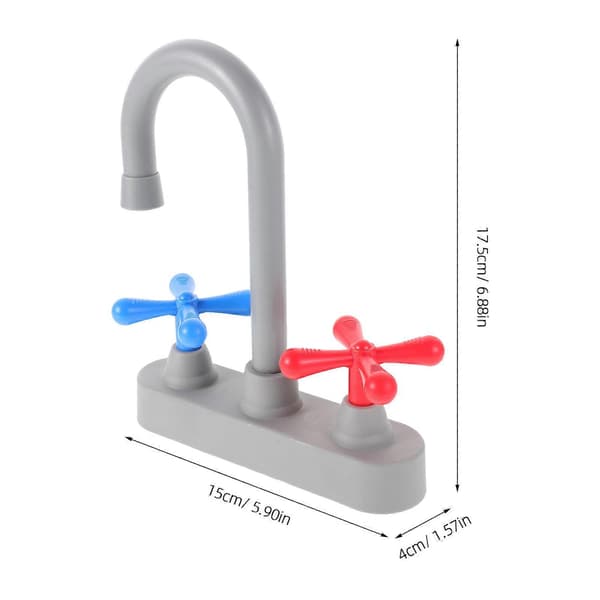 Kitchen Toy Faucet Simulation Play Replacement Faucet Toy for 2 pcs