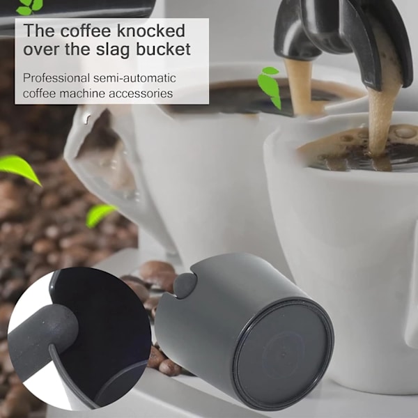 Espresso-malbehållare, 4,8 tum kaffesumpbehållare med avtagbar kaffemaskinsbehållare