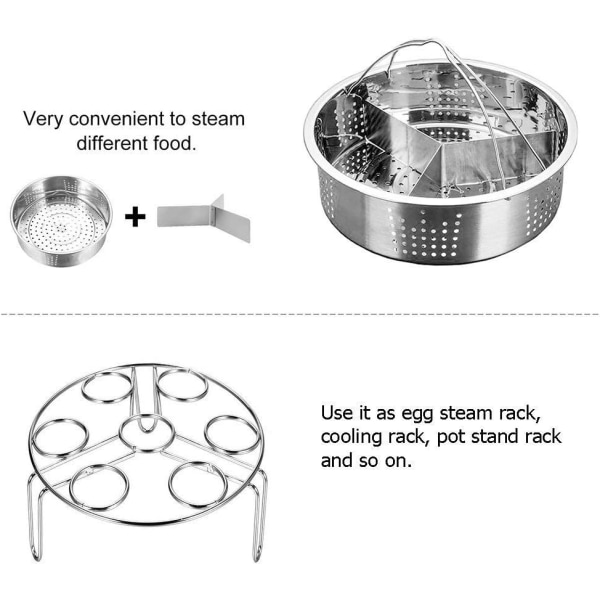 Instant Pot Tillbehör Ångkokare med Ångkokare