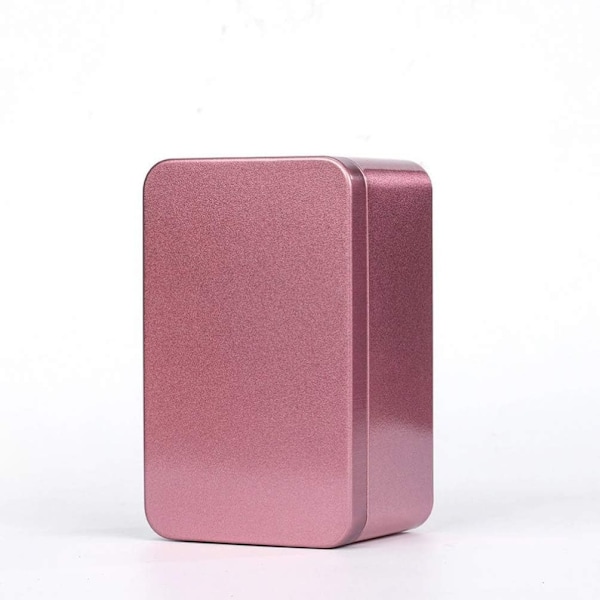 Rektangulär förvaringslåda i metall - 13 X 8 X 6 cm - För godis, kaffebönor, godis, te