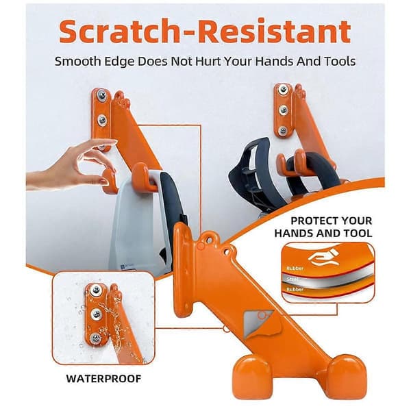 Chainsaw Holder, 1-pack Chainsaw Wall Mount, Heavy Duty Chainsaw Rack Accessory Garage Organization Storage