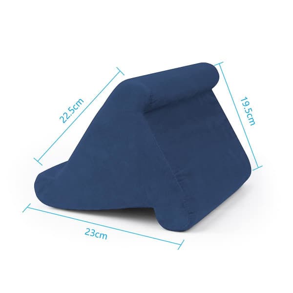 Blød Tabletstøttepude, Flere Vinkler Ipadholder med Netpose Navy