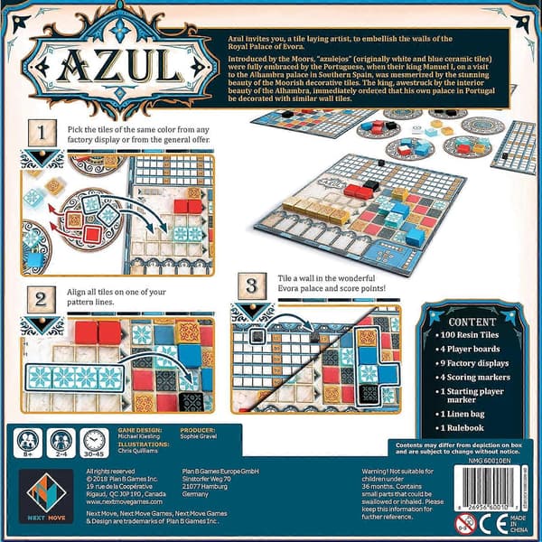 Plan B Games, Azul-laattojenasettelupeli
