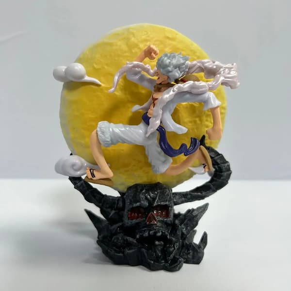 14 cm Anime One Piece Figur Solguden Nika Luffy Figurin PVC Modell Monkey D. Luffy Statue Romdekorasjon Bursdagsgave for Barn