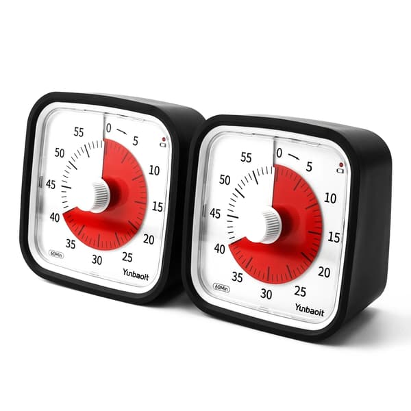 Visuell Timer for Klasserom og Barn - 60 minutter 420 2-Pack