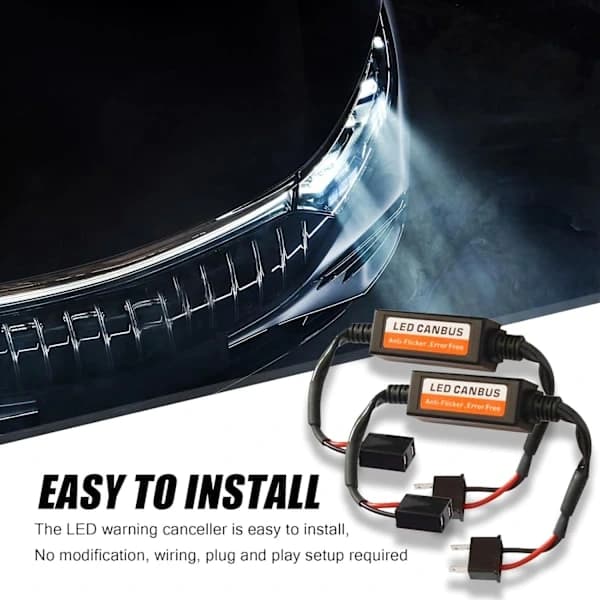 2-pak H7 LED Canbus dekoder fejlfri eliminatoradapter