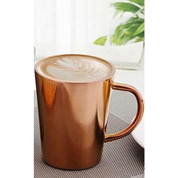 Kaffekopp, Dubbelväggig Kaffe Mugg Återanvändbar Termosmugg, 304 Rostfritt Stål Isolerad Kaffekopp