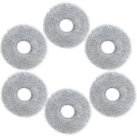 6 klude til X10/S10 Plus/L10S Ultra Forbedret mikrofiber, bløde, vaskbare og genanvendelige klude