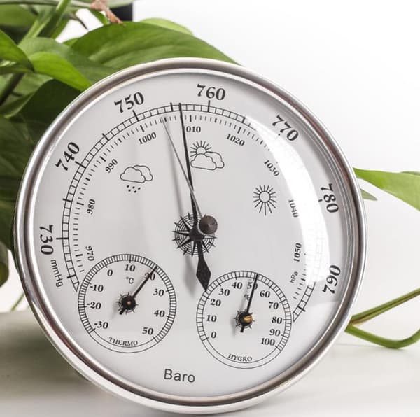 Barometer Værstasjon med og Hygrometer Termometer 3 i 1, stk