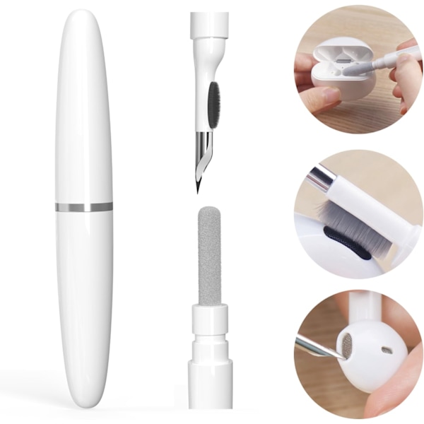 AirPods rengöringskit, Bluetooth-hörlurar rengöringsverktyg penna 3 i 1 multifunktionellt rengöringskit