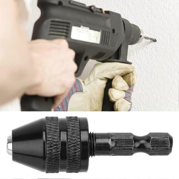 0.3-3.6mm Nyckellös Borrchuck 1/4\" Hex Skaft Snabbväxlingsadapter Konverterare