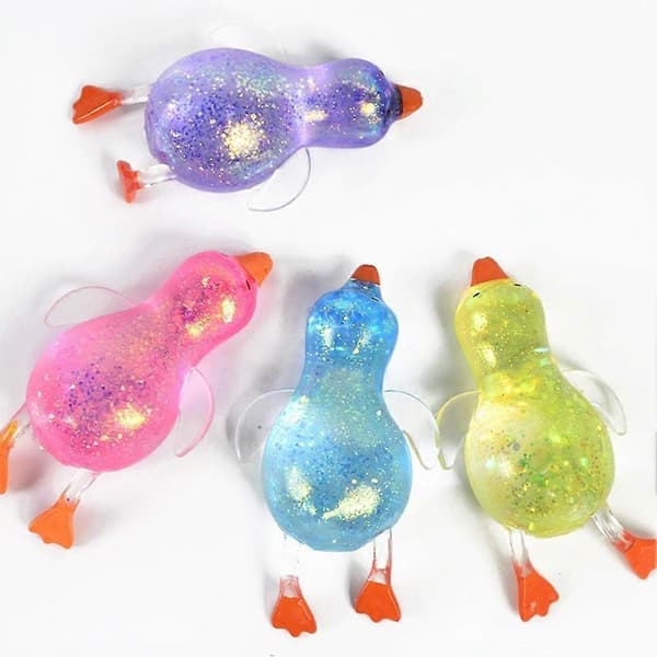 Squishy Glitter And Dyr Stressballer Stresslindrende Sensoriske Leker Påskekurvfyll