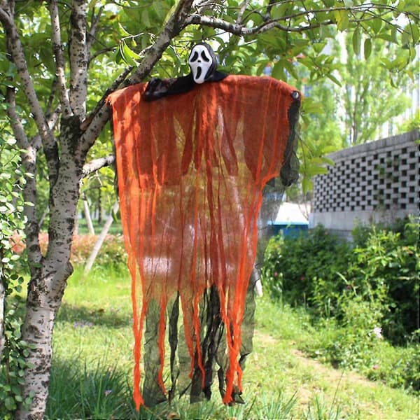 Halloween Skull Gauze Hanging Ghost Decoration