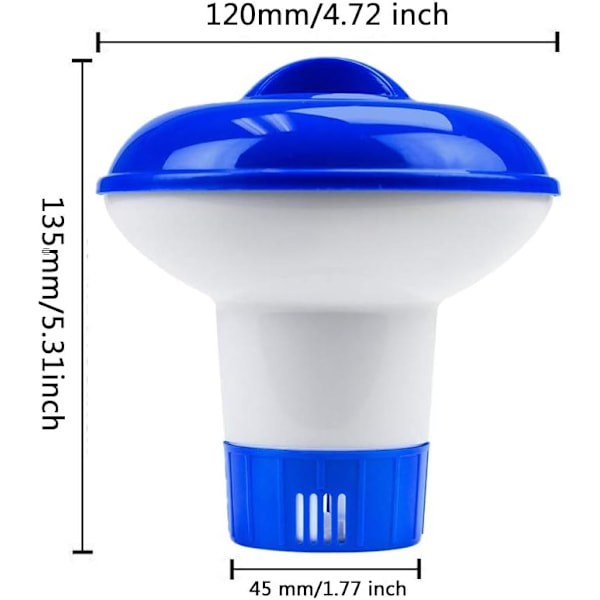 2-pack flytande bromdispenser för pool och spa, för inomhus- och utomhuspooler