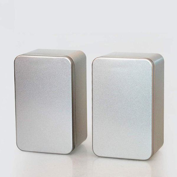 Rektangulär metallåda - Plåt - 13 x 8 x 6 cm