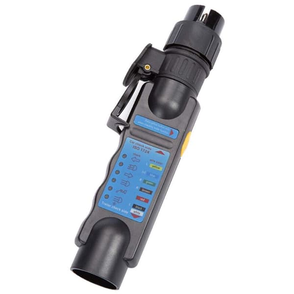 Trailer Socket Tester Lights Wiring Circuit Diagnostic Tool (7 Pin Trailer Tester + 2 x 7 13 Converter)