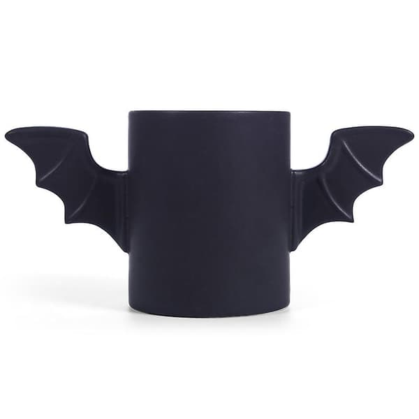 Fladdermusmugg Batman Keramikmugg Seriefigur Batman Vingar 3d Vattenmugg Kaffeemugg Svart