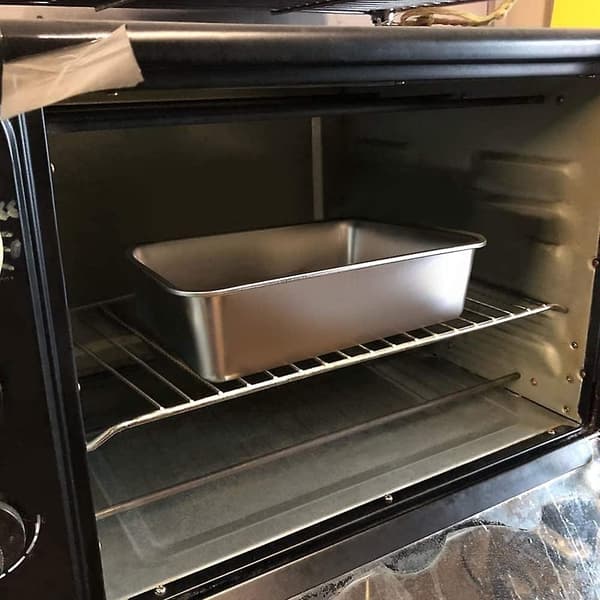 3-delat Toastform, rektangulära brödformar, kakform, non-stick, lätt att rengöra, aluminiumlegering