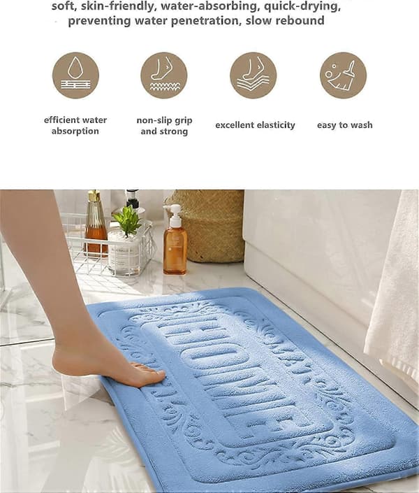 Badrumsmattor, Memory Foam Mattor, Halkfri Matta m...