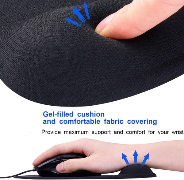 2-pack ergonomiskt handledsstöd med gel