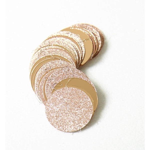 Glitter Champagne Guld Dekorationer Papperscirkel Prickar Girlang Fest Streamers Vimpel Bakgrund
