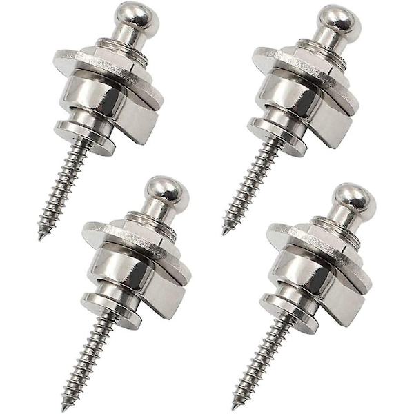 4 Stycken Gitarrband Studs Lås Basband Svans Studs Bandspännen