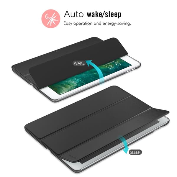 iPad-etui til iPad Air 1/iPad Air 2/Ny iPad 9.7\" Sort