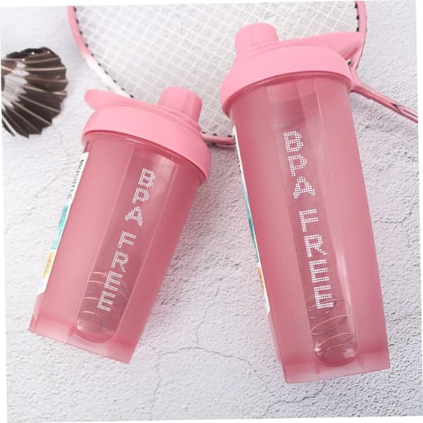 1PC Protein Shaker Flaskor, Klassisk Protein Mixer Shaker Flaska med Twist and Lock Bärbar Pre Work