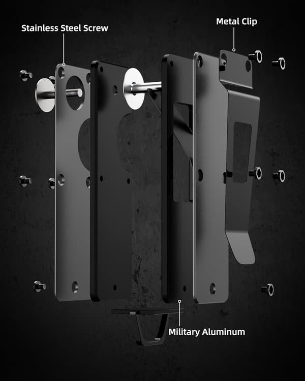 Key Organizer Compact Key Holder Metal Keychain Minimalist Key Case Key Holder for Keychain Secures 1-5 Keys
