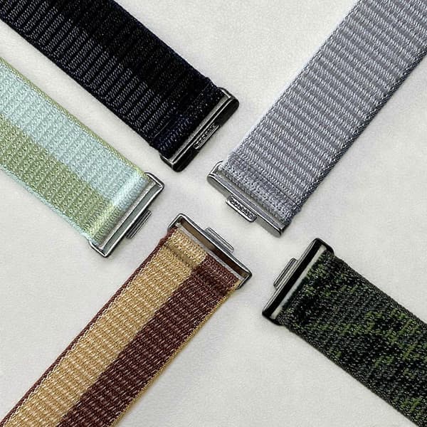 Band for Huawei Watch Fit 4 Pro/Fit 4/Fit 3 Magic Tape Nylon Loop Watch Strap Multicolo Multicolor Dark Olive
