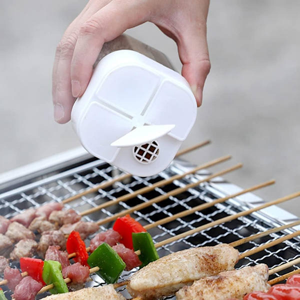 4-i-1 plast salt- och pepparkryddburk för utomhusmatlagning och grillning
