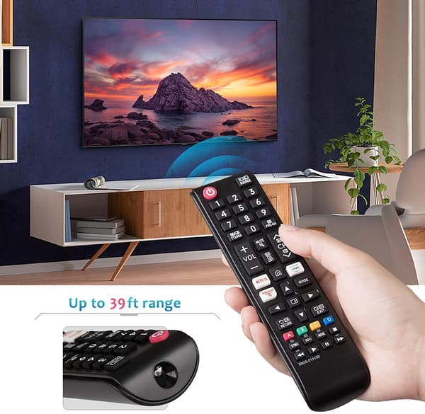 Samsung Compatible Remote Control Smart TV BN59-01315B Black black