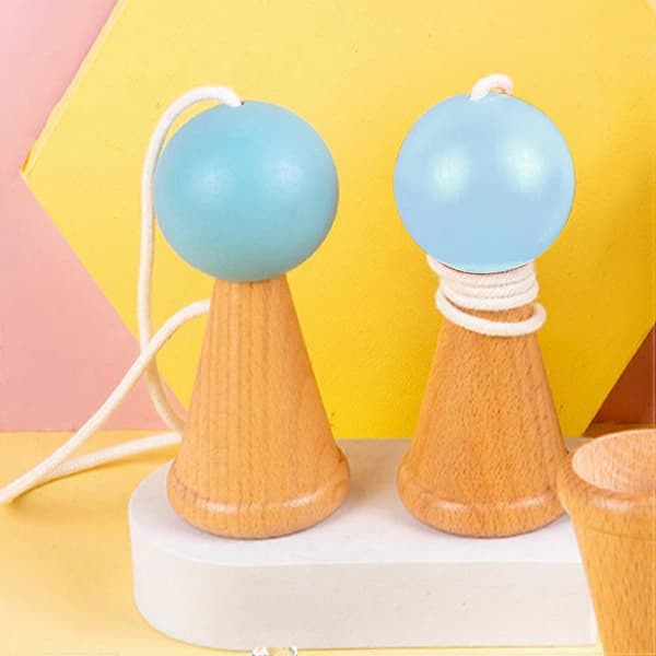 Kendama Legetøj Træ Kendama Legetøj til Håndfærdighedstræning Børn