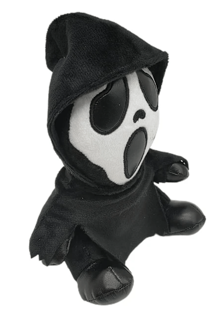Ghost Face plysjdukke Skrikende Ghost Face Svart kappe Ghost Wizardhatt Påskegave