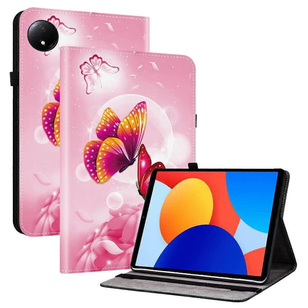 For Xiaomi Redmi Pad SE 4G 8.7 inch Leather Case Pattern Printing Stand Tablet Protective Cover with Card Slots