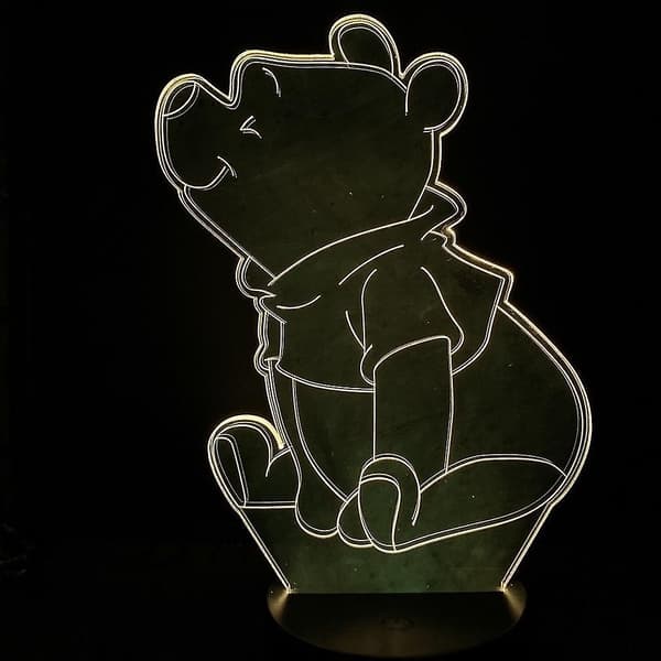 Winnie 3D LED nattlampa för barn sovrum bordslampa