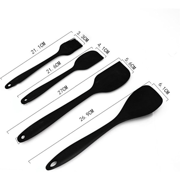 Silikonköksredskap Set, BPA-fria Silikonköksredskap Set, Diskmaskinssäker, Non-Stick