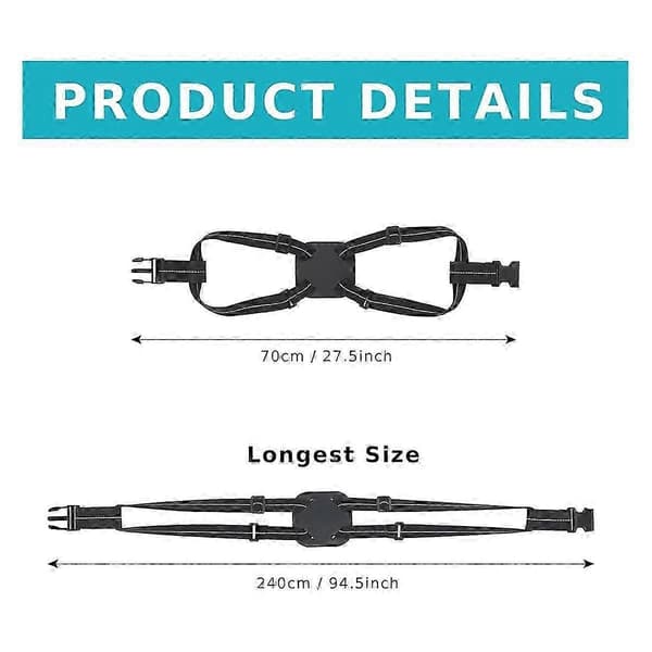 Bagageremmar med reflexband, elastiskt resebälte för resväskor, 2-pack