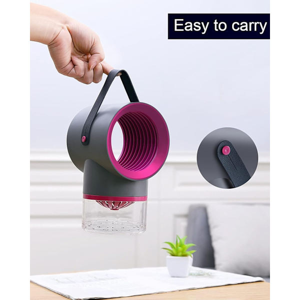 Myggfångare, USB-flugfångare, fruktflugemyggdödare inomhus insektsfälla（vit）