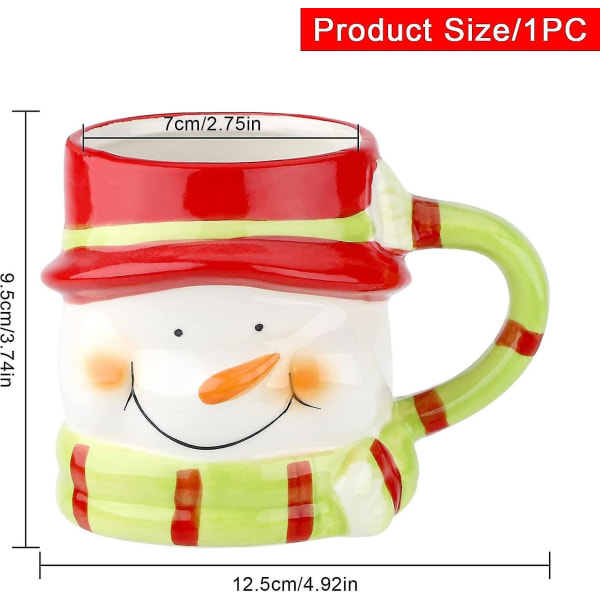 Julmugg Snögubbe Koppar
