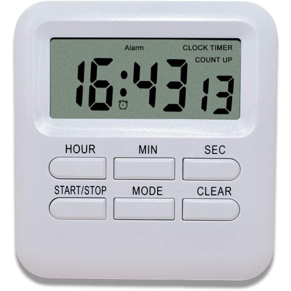 2025 Ny Digital Timer med 3 i 1 Klocka/Väckarklocka Funktion, Magnetisk Kökstimer, Nedräkningsstoppur